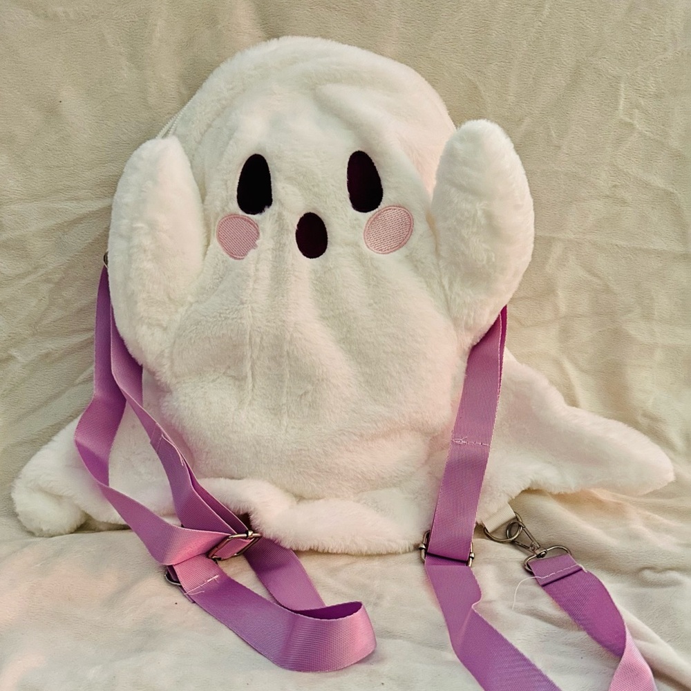 Plush ghost backpack